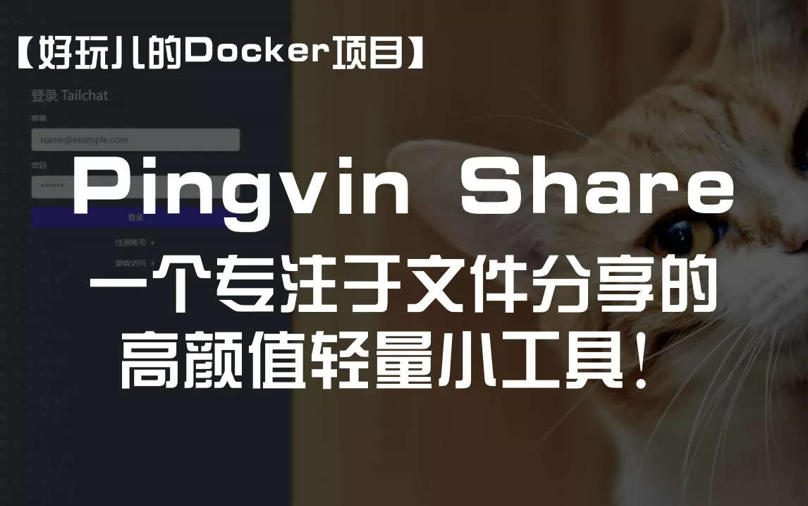 【好玩儿的Docker项目】Pingvin Share——一个专注于文件分享的高颜值轻量小工具！